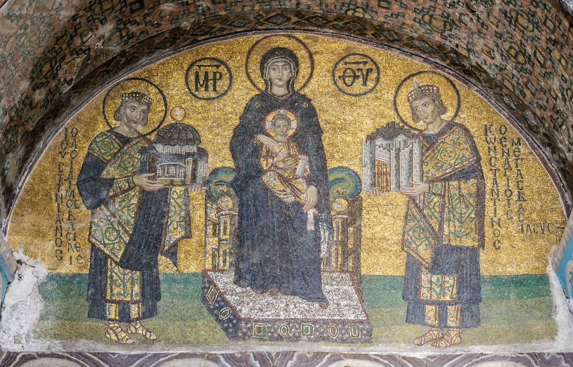 Mosaico da Santíssima Mãe de Deus - Santa Sofia - FASBAM
